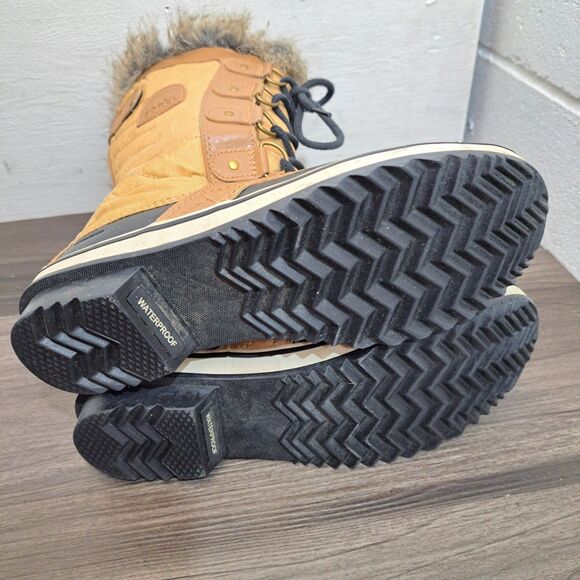 Sorel TOFONO II Snow Boots. Blue & Tan Waterproof Winter Boots Women's Size 7 - Picture 7 of 9